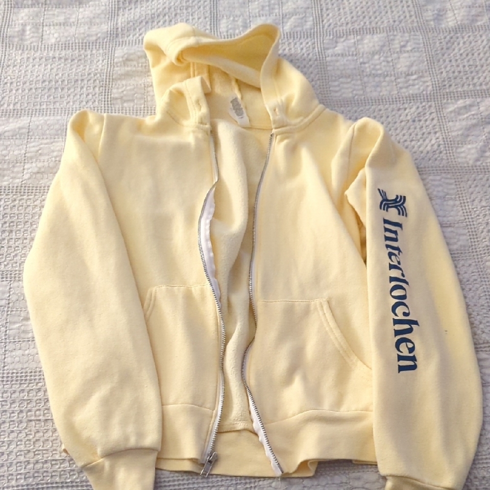 Yellow Interlochen Camp Hoodie XS